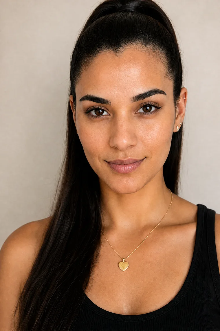 Example selfie: bare-faced, natural daylight